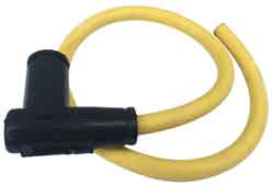 PW50 High Performance Spark Plug Wire & Cap yellow and black