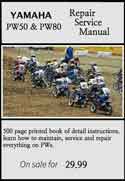 Yamaha PW50 & PW80 Repair Service Manual
